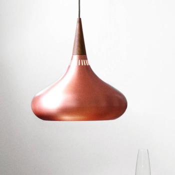 FRITZ HANSEN Orient P2 függőlámpa réz/rózsaszín Ø 34 cm kép