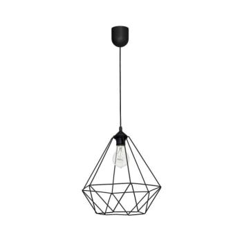 Függeszték BASKET 1xE27/60W/230V fekete 7214 kép