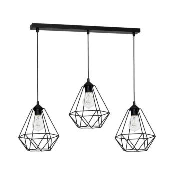 Függeszték BASKET 3xE27/60W/230V fekete MLP7215 kép