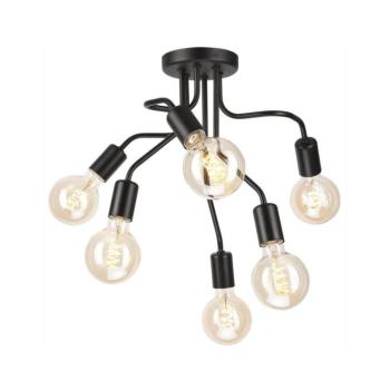 Függesztékes csillár HILDA 6xE27/60W/230V LM-6.154/CZARNY kép