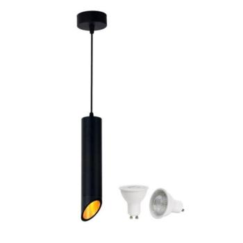 Függesztett lámpa 5w LED reflektorral, 2700K, meleg fehér, GU10, 400 lm, fekete, Optonica, 9098 kép