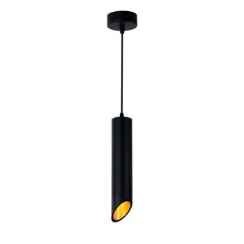 Függesztett lámpatest, fekete, arany, belső kialakítású, GU10, MR16 foglalattal, Optonica, 9050 kép