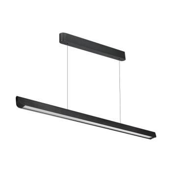 Függesztett lineáris LED lámpatest állítható magassággal, 36w, CCT, 2880lm, 100°, fekete, CRI>80, 1227mm, V-TAC, 23345 kép