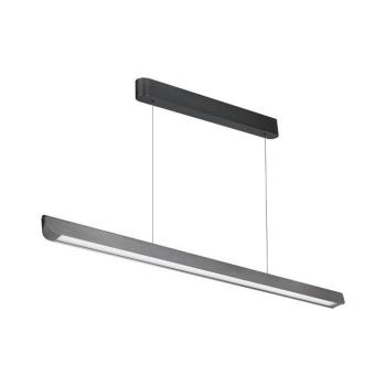 Függesztett lineáris LED lámpatest állítható magassággal, 36w, CCT, 2880lm, 100°, matt szürke, CRI>80, 1227mm, V-TAC, 23347 kép