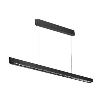 Függesztett lineáris LED lámpatest állítható magassággal, 36w, CCT, 2880lm, 60°, fekete, CRI>80, 1227mm, V-TAC, 23341 kép