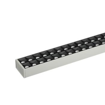 Függesztett Lineáris LED lámpatest nem összekapcsolható, 60w, 4000K, természetes fehér, 6600lm, 120°, ezüst, CRI>80, dimmelhető, 1179mm, V-TAC, 607 kép
