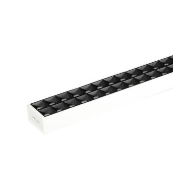 Függesztett Lineáris LED lámpatest nem összekapcsolható, 60w, 4000K, természetes fehér, 6600lm, 120°, fehér, CRI>80, dimmelhető, 1179mm, V-TAC, 606 kép