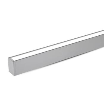 Függesztett lineáris LED lámpatest Samsung chippel, 40w, 4000K, természetes fehér, 3590lm, 120°, ezüst, CRI>80, dimmelhető, UGR kép