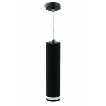 Függesztett spot lámpa GU10 monofázisú sínhez fekete átlátszó gyűrűvel LUMO P Φ55x200mm 2102300 VITO kép