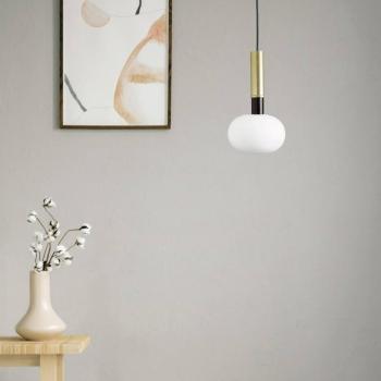 Függő világítás Mose, 1 izzós magasság 25 cm arany kép