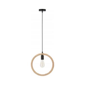 Függőlámpa kábellel KOLO 1xE27/40W/230V bézs/fekete 31-28754 kép