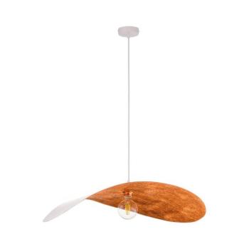 Függőlámpa LEAF kábellel 1xE27/15W/230V fehér/réz 41922 kép