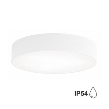 Cleo 400 mennyezeti lámpa, fehér, érzékelő, IP54, Ø 40 cm, fém kép
