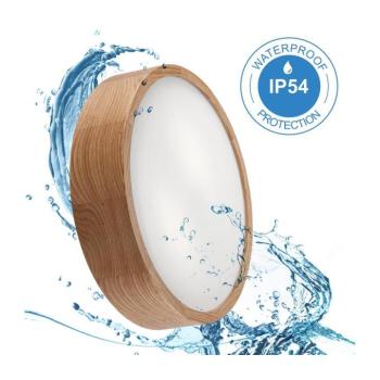Fürdőszobai mennyezeti lámpa OAK 3xE27/15W/230V tölgy, átm. 37 cm IP54 LD-PD-6.20 Oak IP54 kép