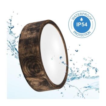 Fürdőszobai mennyezeti lámpa OAK SMOKY 2xE27/15W IP54, 27,5 cm, tölgy/barna LD-PD-6.19/SMOKY IP54 kép