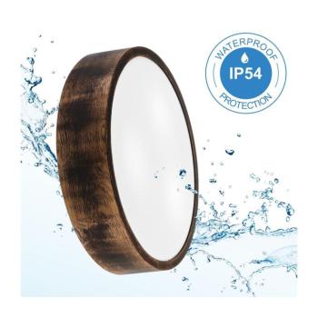 Fürdőszobai mennyezeti lámpa OAK SMOKY 3xE27/15W/230V IP54 37,5 cm tölgy/barna LD-PD-6.20/SMOKY IP54 kép