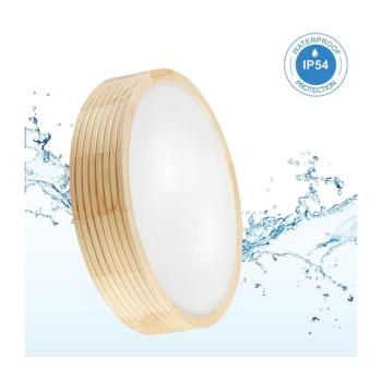 Fürdőszobai mennyezeti lámpatest NATURAL MODERN 3xE27/15W/230V átm. 37,5 cm fenyő LD-PD-6.20/R/SOSNA kép