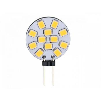 G4 LED izzó, 12 V AC/DC, 2W, hideg fehér, 6000K, 140lm, CRI≥80, 12V, LED line, LL-243936 kép