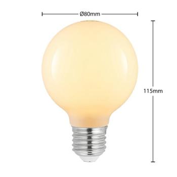 G80 E27-es LED izzó, 4 W, 2700 K, opál, dimmelhető kép