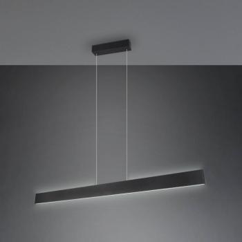 Galway LED függőlámpa, matt fekete, fel/le, CCT, fém kép