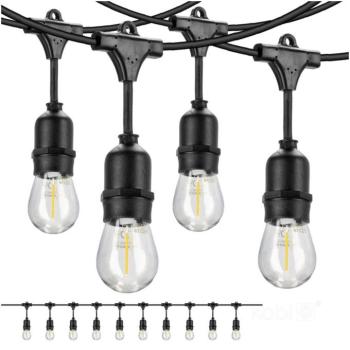Garland MIMOSA LED fényfüzér szett 10m 10x1W E27 10W, 2700K, meleg fehér, 500lm, CRI≥80, IP44, KOBI-002321 kép