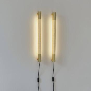 GEJST fali lámpa Radent csatlakozó, sárgaréz, magasság 70 cm, G13 LED kép