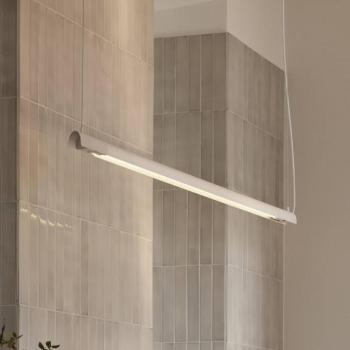 GEJST Radent függesztett lámpa, fehér, hossza 138 cm, G13 LED kép