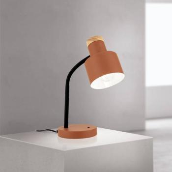 Gili asztali világítás, korallvörös, acél, magasság 35 cm, E27 kép