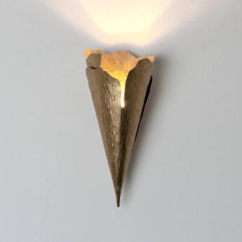 GINGKO QUATTRO fali lámpa, arany színű, magasság 31 cm, fém, G9