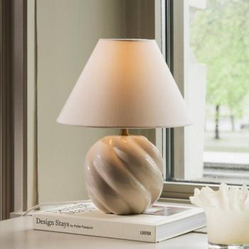Globen Lighting asztali világítás DAHLIA, bézs/bézs, magasság 31 cm kép