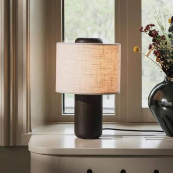 Globen Lighting Bosco asztali világítás, bézs/barna, magasság 39 cm kép