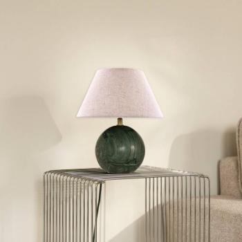 Globen Lighting Castello asztali lámpa, zöld/bézs, magasság 28 cm kép