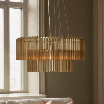 Globen Lighting HOOK 60 lógó világítás, üveg, konyak kép