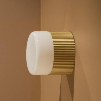 Globen Lighting Hubble 12 fürdőszobai fali lámpa, sárgaréz, Ø 12 cm kép
