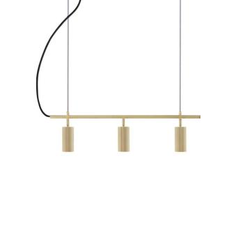 Globen Lighting Hubble 3 függő lámpa, sárgaréz, hossza 75 cm, 3 izzós