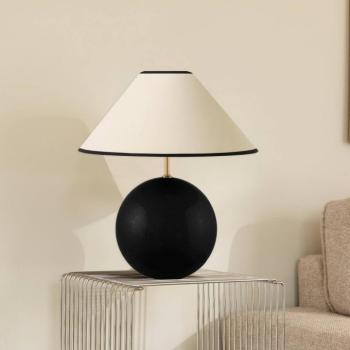 Globen Lighting IRIS asztali világítás, bézs/fekete, magasság 39 cm kép