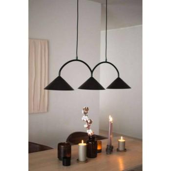 Globen Lighting lógó lámpa CURVE 3, fekete, 3 izzós, 95 cm kép