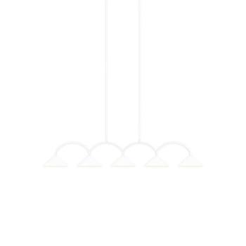Globen Lighting lógó lámpa CURVE 5, fehér, 5 izzós, 165 cm kép