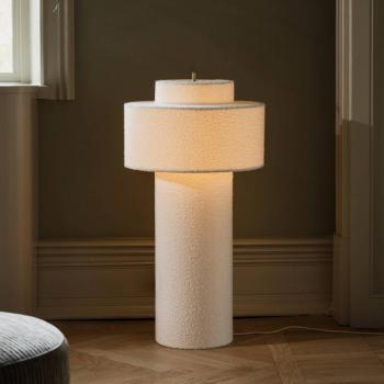 Globen Lighting Noah álló világítás, fehér, magasság 88 cm, textil kép