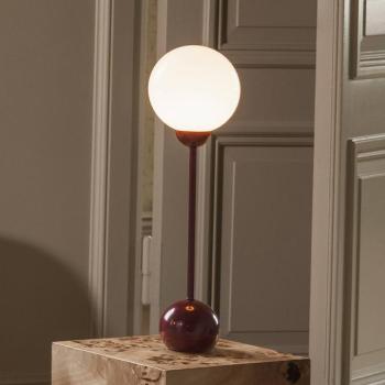 Globen Lighting Ripley asztali lámpa, piros, magasság 52 cm, vas/üveg kép