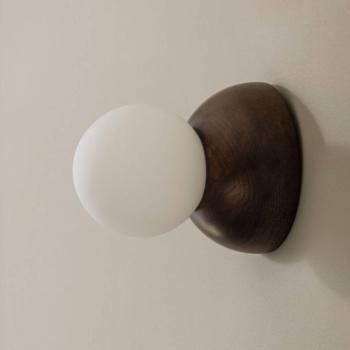 Globen Lighting Torrano fali világítás, barna, Ø 13 cm, IP44 kép