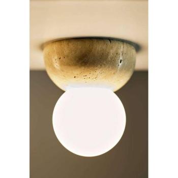 Globen Lighting Torrano fali világítás, bézs, Ø 13 cm, IP44 kép