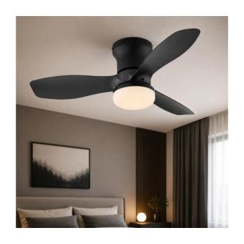 Globo 03669 - Dimmelhető mennyezeti látor IRWIN LED/15W/230V 2700-6500K fekete+távirányító 03669 kép