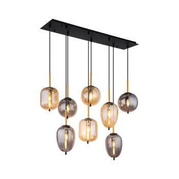 Globo 15345-8A - Csillár zsinóron BLACKY 8xE14/40W/230V réz 15345-8A kép