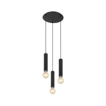 Globo 15499-3H - MARION 3xE27/60W/230V fekete fa függeszték 15499-3H kép