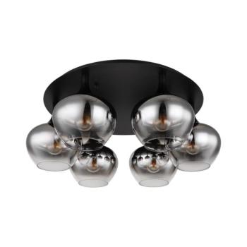Globo 15548-6D - Felületre szerelhető mennyezeti csillár MAXY 6xE27/40W/230V átm. 65 cm fekete 15548-6D kép