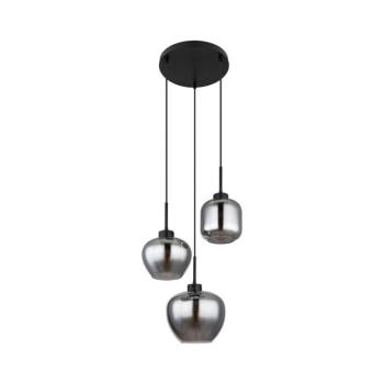 Globo 15549-3SH - Kábelcsillár, matt, 3xE27/40W/230V, fekete 15549-3SH kép