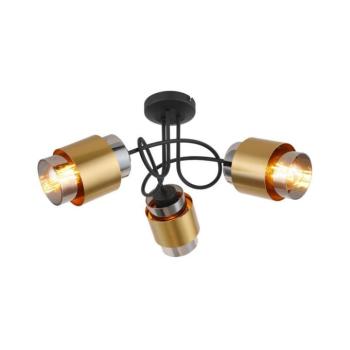 Globo 15560-3D - Felületre szerelhető csillár MILLEY 3xE27/40W/230V fekete/réz 15560-3D kép