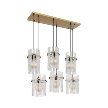 Globo 15698-6HM - Kábeles csillár GORLEY 6xE27/60W/230V aranyszínű 15698-6HM kép