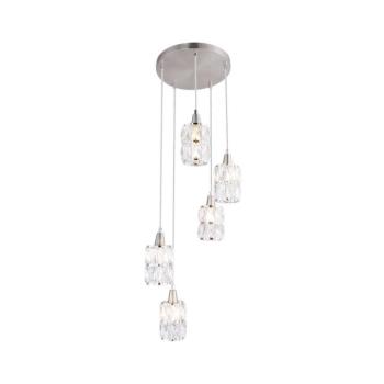 Globo 15760-5 - Csillár zsinóron WOLLI 5xE14/40W/230V 15760-5 kép